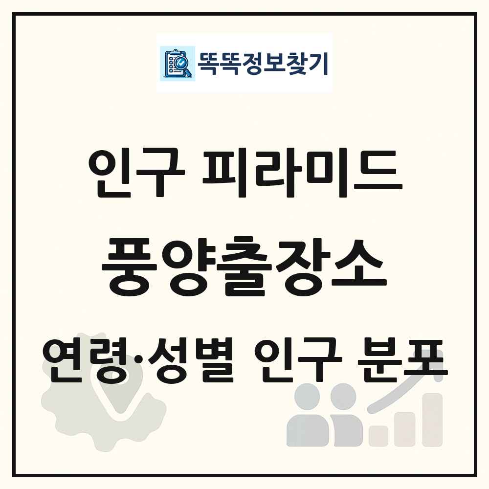 풍양출장소 인구 피라미드 링크 그림